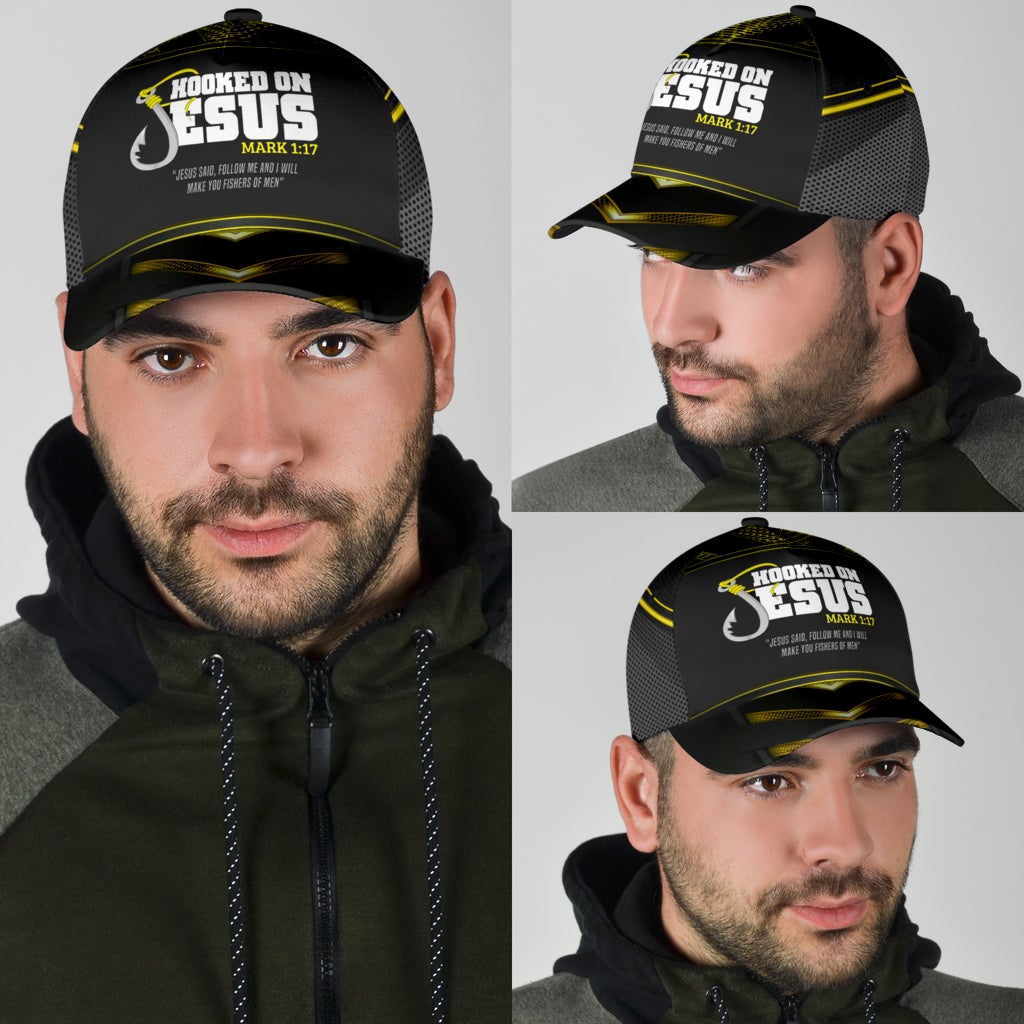 Faith Fishing Hooked Message Classic Cap For Summer Activities Vacations And Comfortable Daily Wear