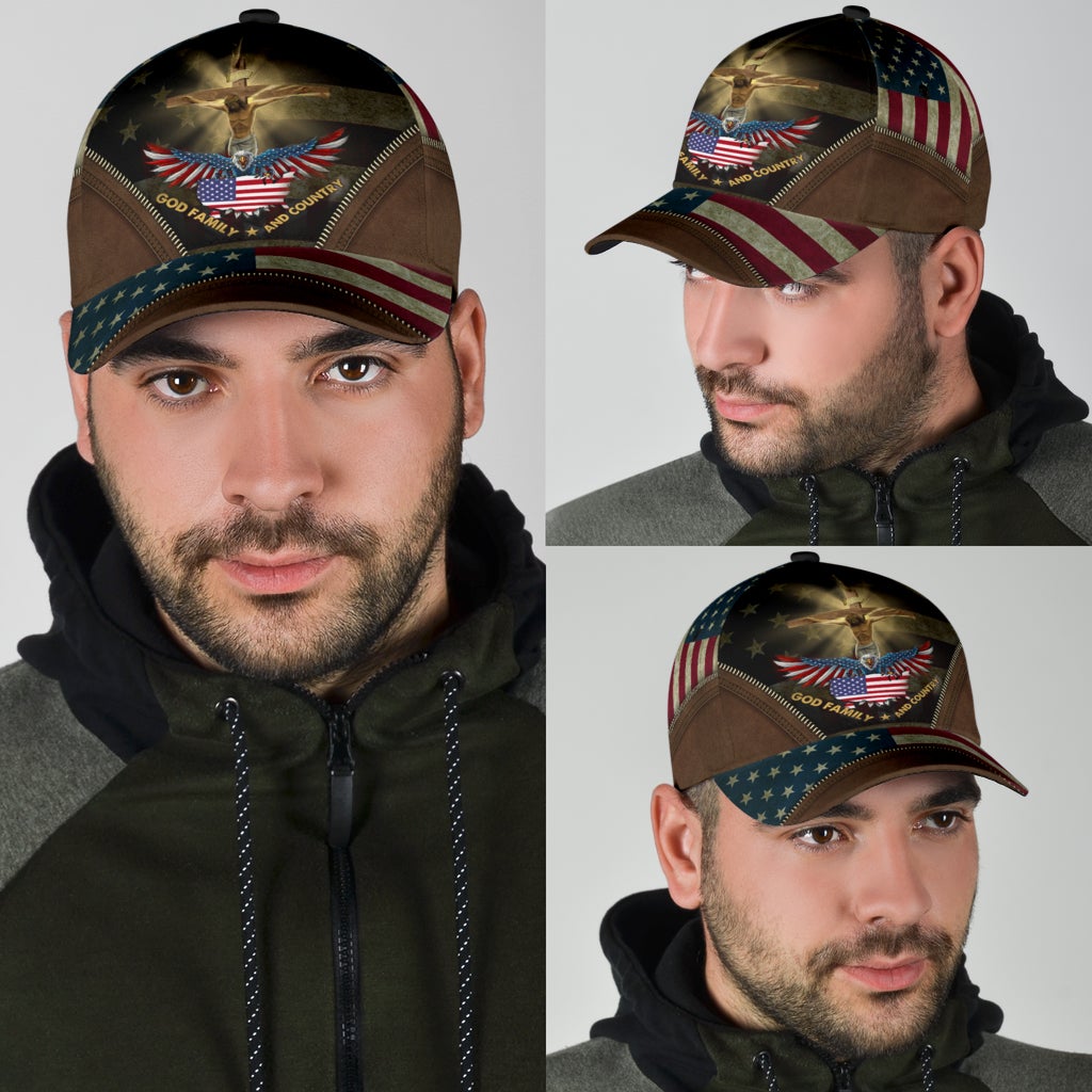 Faith Family Country American Classic Cap For Casual Events Beach Trips And Thoughtful Gifting