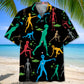 Funny Alien Black Hawaiian Shirt For Cruise Journey, Beachside Event, And Coastal Casual Wear