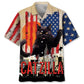American Funny Black Cat Hawaiian Shirt For Summer Celebrations, Resort Days, And Relaxed Everyday Wear