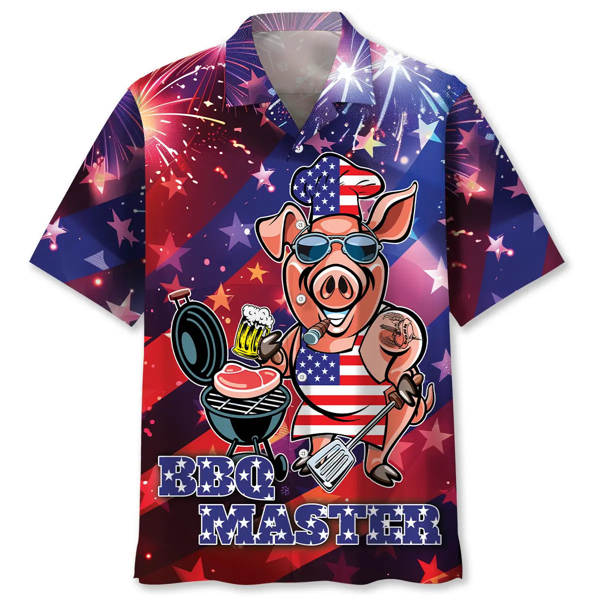 Funny BBQ Master Of July Hawaiian Shirt For Island Adventure And Warm Weather Fashion