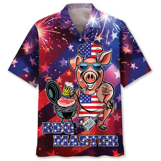 Funny BBQ Master Of July Hawaiian Shirt For Island Adventure And Warm Weather Fashion
