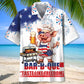 American Funny BBQ Hawaiian Shirt For Tropical Holidays, Outdoor Gatherings, And Everyday Comfort