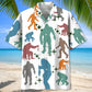 Funny Bigfoot Hawaiian Shirt For Resort Trips, Coastal Parties, And Warm Weather Style
