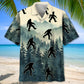 Funny Bigfoot Sasquatch In the Jungle Hawaiian Shirt