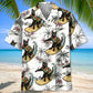 Funny Black Cat Surfing Hawaiian Shirt For Island Vacations, Resort Wear, And Relaxed Seasonal Style
