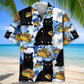 Funny Black Cat Taco Blue Hawaiian Shirt For Island Vacations, Weekend Events, And Relaxed Everyday Outfits