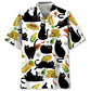 Funny Black Cat Taco Hawaiian Shirt For Tropical Holidays, Outdoor Gatherings, And Everyday Comfort