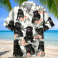 Funny Black Pug Hawaiian Shirt For Animal Lovers, Beach Travel, And Casual Summer Style