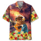 Funny Capybara Guitar Hawaiian Shirt For Coastal Travel, Casual Events, And Comfortable Summer Wear