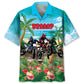 Funny Dirt Bike Summer Hawaiian Shirt For Family Vacation, Coastal Adventure, And Easygoing Fashion