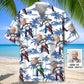 Funny Dirt Bike Personalized Photo Face Hawaiian Shirt For Summer Vacation, Beach Travel, And Casual Wear