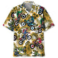 Funny Dirt Bike Racing Yellow Hawaiian Shirt For Seasonal Celebration, Summer Vacation, And Casual Wear