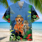 Funny Dog And Cat Fishing Hawaiian Shirt