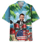 Funny Drum Beach Custom Photo Hawaiian Shirt