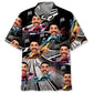 Funny Open Wheel Racing Car Race Track Personalized Hawaiian Shirt For Summer Vacation, Beach Travel, And Casual Wear