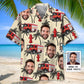 Hawaiian Shirt / Adults / S Funny Firefighter Custom Photo Hawaiian Shirt