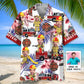 Funny Firefighter Nature Personalized Photo Face Hawaiian Shirt For Summer Vacation, Beach Travel, And Casual Wear