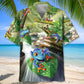 Funny Frog Hawaiian Shirt For Resort Escape And Summer Event Style