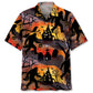 Halloween Funny Sasquatch Bigfoot Hawaiian Shirt For Tropical Holidays, Outdoor Gatherings, And Everyday Comfort