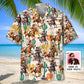 Hawaiian Shirt / Adults / S Funny Horse Racing Desert Custom Photo Hawaiian Shirt