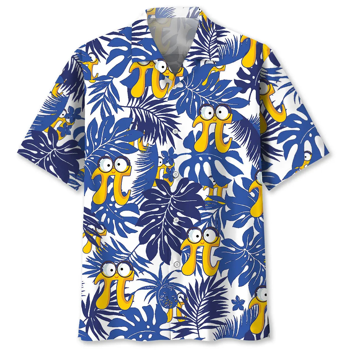 Funny Number Pi Hawaiian Shirt For Family Vacation And Beachside Style