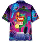Retro Neon Funny Pickleball Hawaiian Shirt For Beach Days, Summer Outings, And Thoughtful Gift Giving