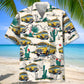 Funny School Bus Desert Hawaiian Shirt For Beach Days, Summer Outings, And Thoughtful Gift Giving