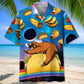 Funny Sloth Tacos Hawaiian Shirt For Summer Vacation, Beach Travel, And Casual Wear