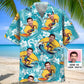 Funny Surfing Personalized Photo Hawaiian Shirt For Outdoor Adventures, Coastal Travel, And Comfortable Casual Style