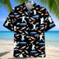 Galaxy Jumping Trampoline Hawaiian Shirt For Coastal Travel, Casual Events, And Comfortable Summer Wear