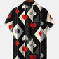 Geometric Retro 60s Mid-Century Geometric Poker Hawaiian Shirt
