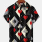 Hawaiian Shirt / Adults / S Geometric Retro 60s Mid-Century Geometric Poker Hawaiian Shirt