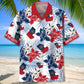 Georgia Proud State Hawaiian Shirt For Summer Road Trip, Coastal Festival, And Resort Wear