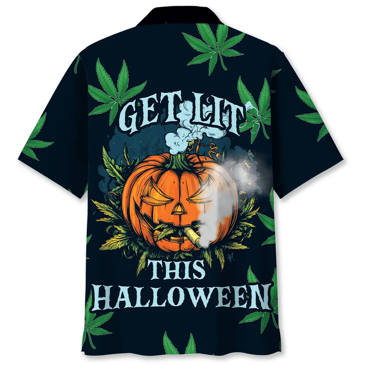 Festive Halloween Hawaiian Shirt For Coastal Travel, Casual Events, And Comfortable Summer Wear