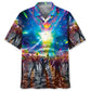 Galaxy Alien Squad Hawaiian Shirt For Summer Vacation, Beach Travel, And Casual Wear