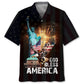 Patriotic Faith Black Hawaiian Shirt For Coastal Travel, Casual Events, And Comfortable Summer Wear