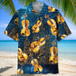 Golden Violin Hawaiian Shirt For Tropical Holidays, Outdoor Gatherings, And Everyday Comfort
