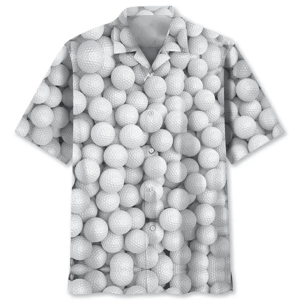 Golf Ball Hawaiian Shirt For Beach Days, Summer Outings, And Thoughtful Gift Giving