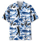 Golf Blue Nature Hawaiian Shirt For Coastal Travel, Casual Events, And Comfortable Summer Wear