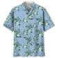 Tropical Golf Blue Hawaiian Shirt For Active Holidays, Resort Trips, And Warm Weather Gatherings