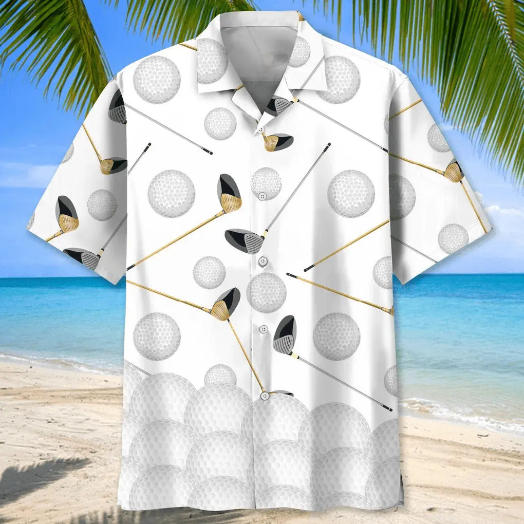 Golf Creative Pattern Hawaiian Shirt For Beach Days, Weekend Events, And Thoughtful Gift Giving