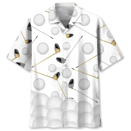 Golf Creative Pattern Hawaiian Shirt For Beach Days, Weekend Events, And Thoughtful Gift Giving