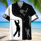 Golf Mesh Pattern Hawaiian Shirt For Resort Trips, Coastal Parties, And Warm Weather Style