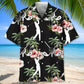 Floral Golf Nature Hawaiian Shirt For Resort Trips, Coastal Parties, And Warm Weather Style
