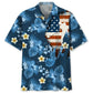 American Tropical Golf Blue Hawaiian Shirt For Heritage Inspired Events, Beach Travel, And Thoughtful Gifting