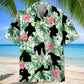 Gorillas Creative Pattern Hawaiian Shirt For Summer Vacation, Beach Travel, And Casual Wear