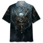 Gothic Creative Skull Hawaiian Shirt For Coastal Travel, Casual Events, And Comfortable Summer Wear