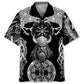 Gothic Viking Hawaiian Shirt For Summer Vacation, Beach Travel, And Casual Wear