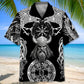 Gothic Viking Hawaiian Shirt For Summer Vacation, Beach Travel, And Casual Wear
